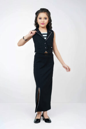 Girls Black Party Outfit