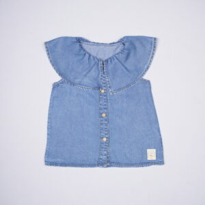 Little Kangaroos Light Blue Denim Style Top