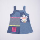 Patchwork Denim Floral Dress
