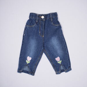 Little Kangaroos Girls Light Blue Denim Pants
