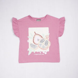 Littlekangroo Girls Pink Printed Top