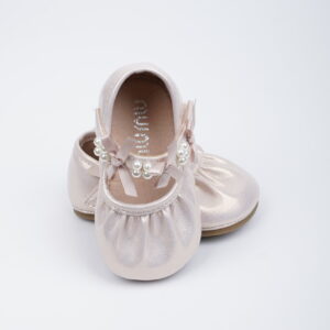 Pearl Bow Baby Shoes
