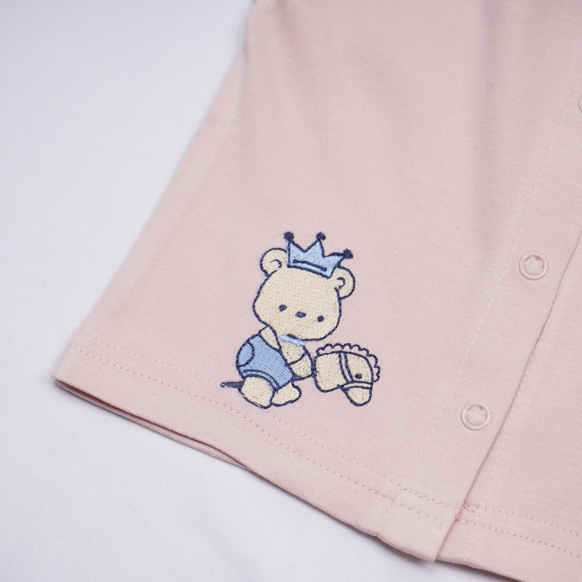 Toffyhouse Teddy Print Baby Clothing Set – Pink & Blue