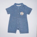Baby Blue Denim Style Romper
