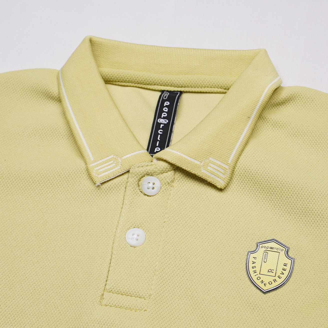 Paper Clip Polo T-Shirt – Gold
