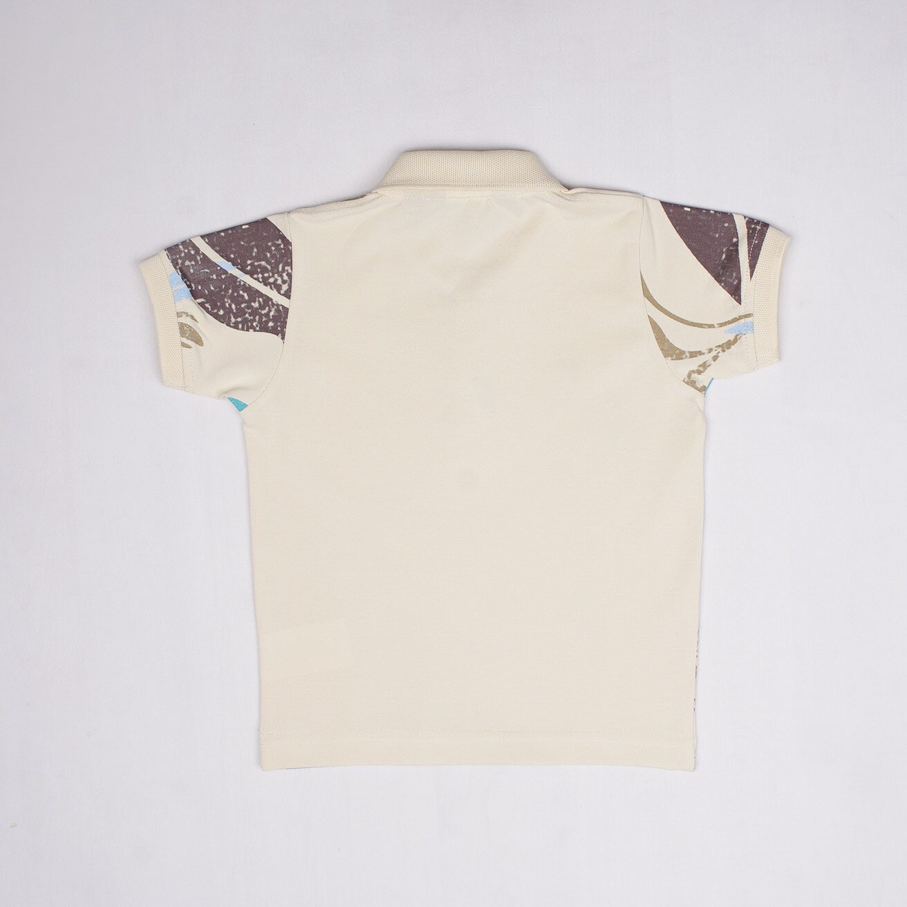 RUFFJNS Boys Beige Yacht Club Printed Polo T-Shirt