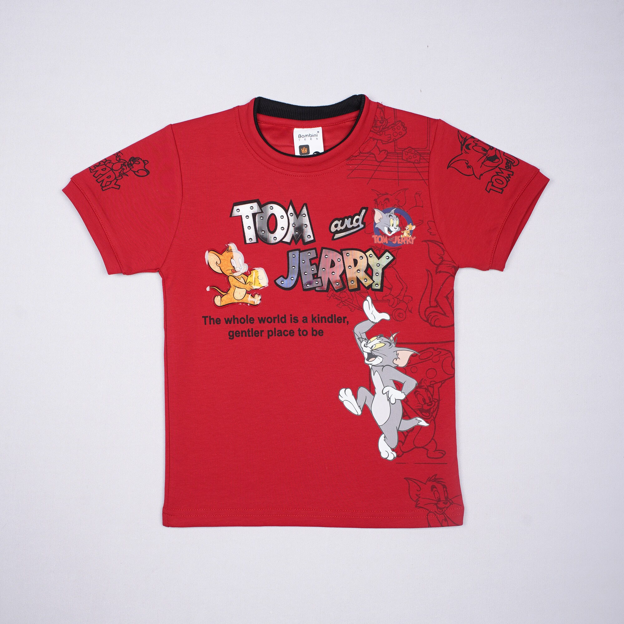 Bambini Kids Graphic T-Shirt – Red