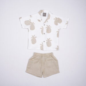 Little Kangaroo Pineapple Print Baby Co-ord Set