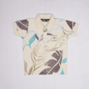 RUFFJNS Boys Beige Yacht Club Printed Polo T-Shirt