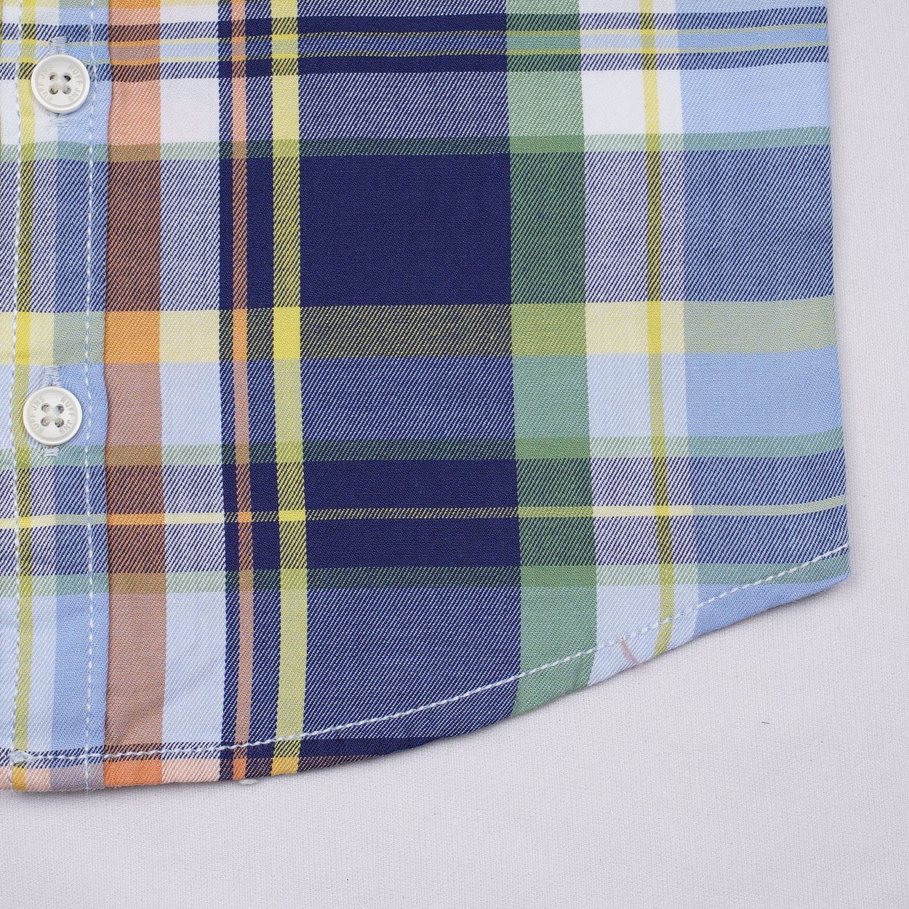 Boys Multicolor Checked Half Sleeve Shirt