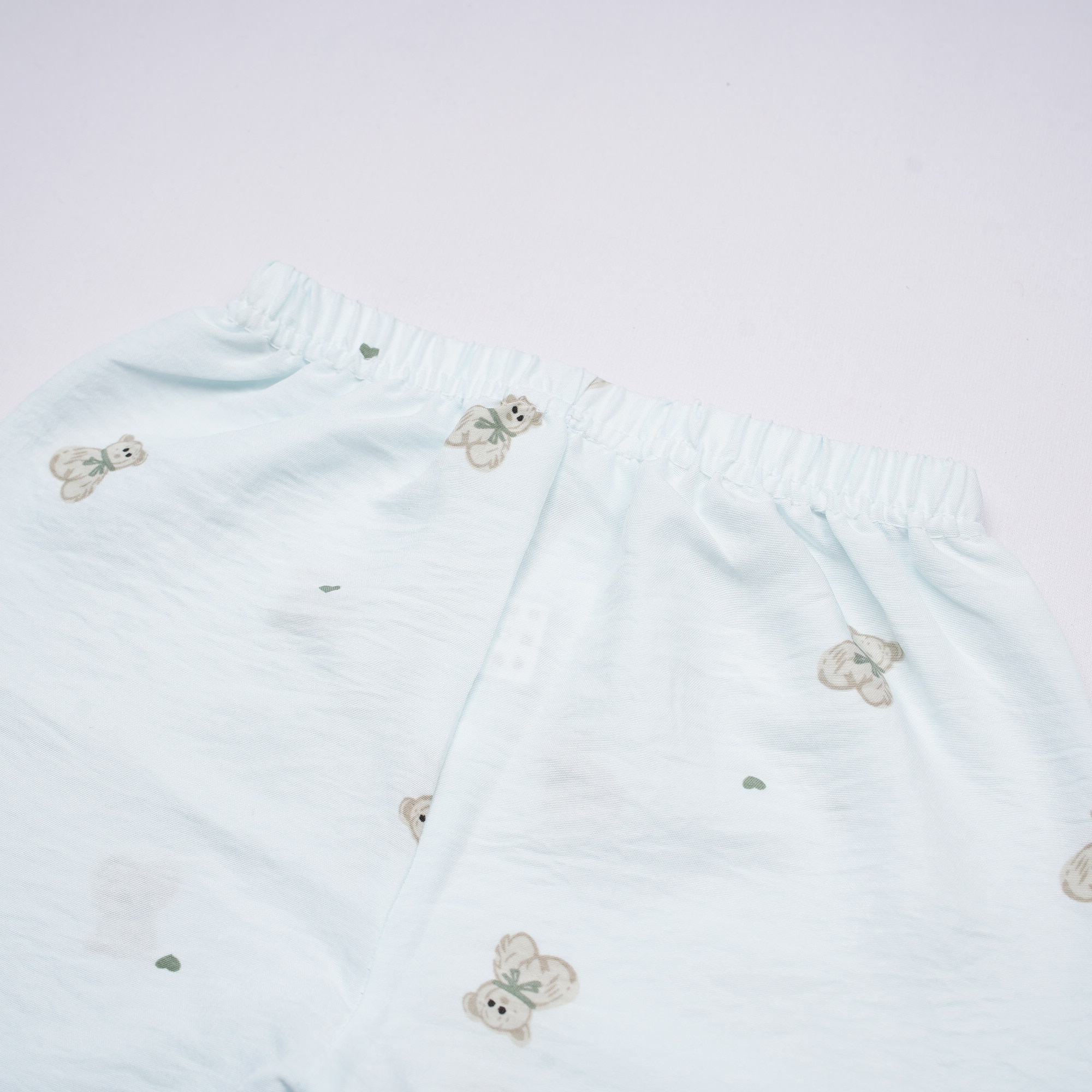 Baby Bear Print Night Suit – Sky Blue