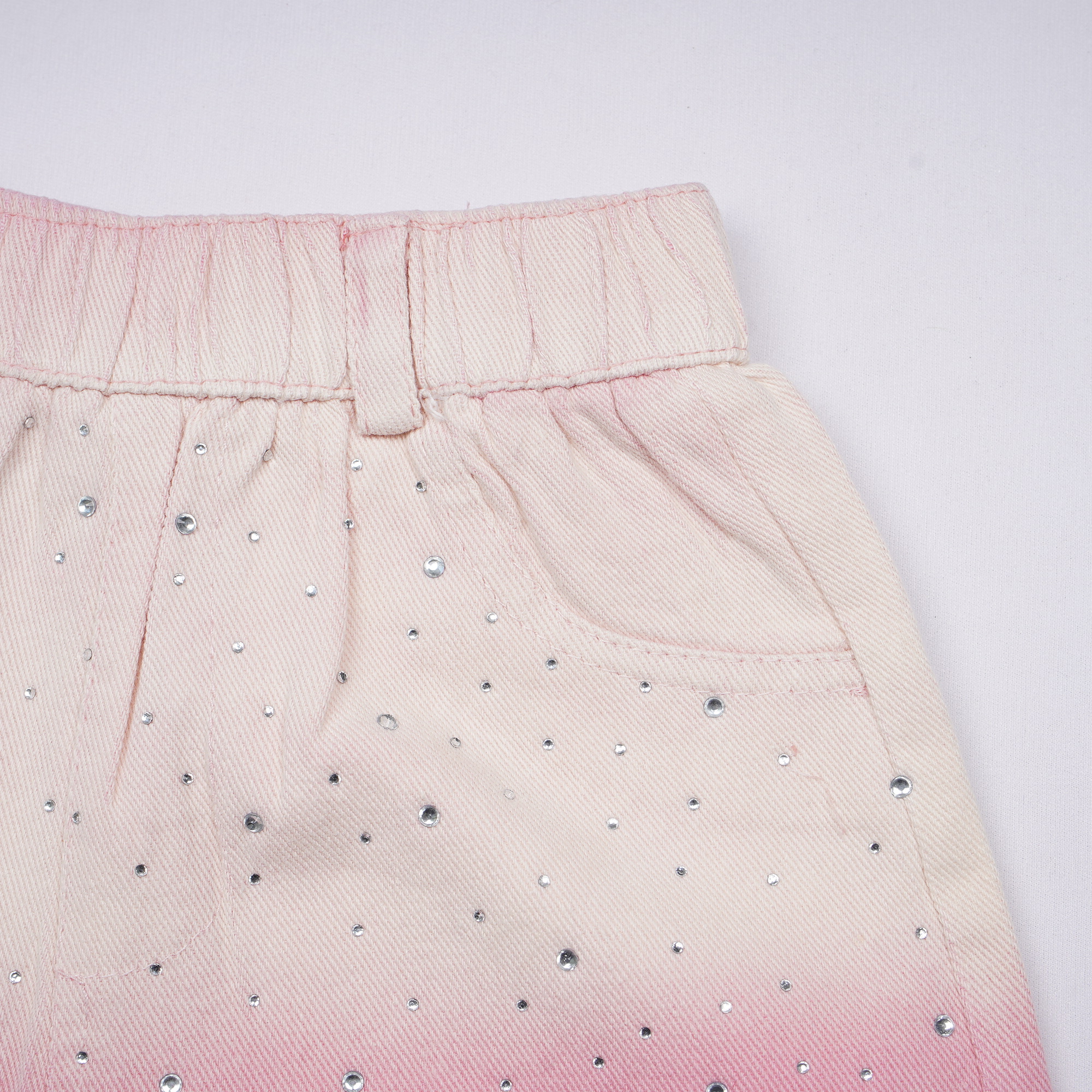 Girls Pink Ruffle Sleeve Shorts Se