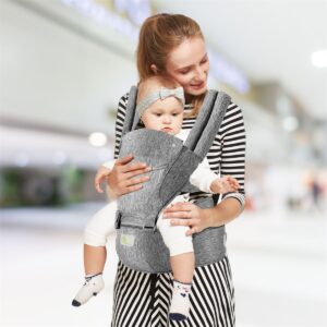 R for Rabbit Ergonomic Baby Carrier (Grey Melange)
