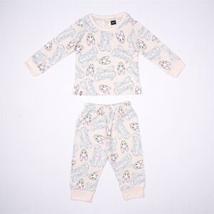 Disney Girls Light Pink Daisy Duck All-Over Print Pajama Set