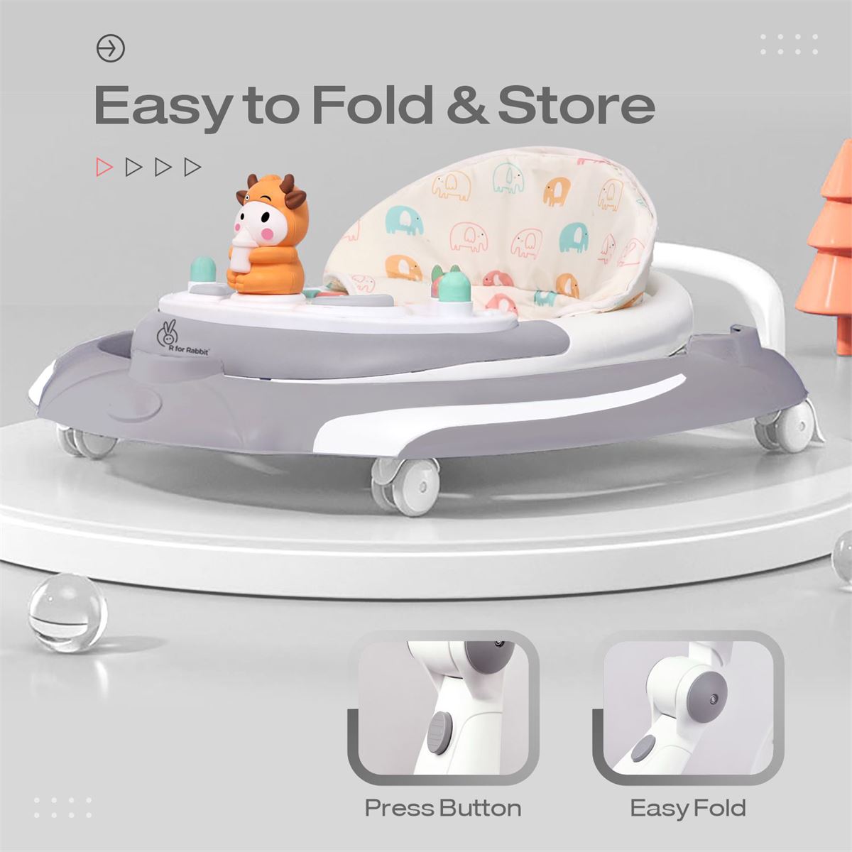 R for Rabbit Musical Baby Walker
