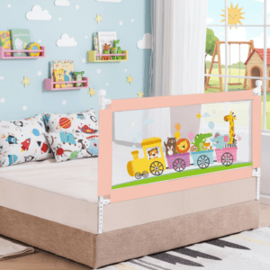 R for Rabbit Baby Bed Rail (Pink)