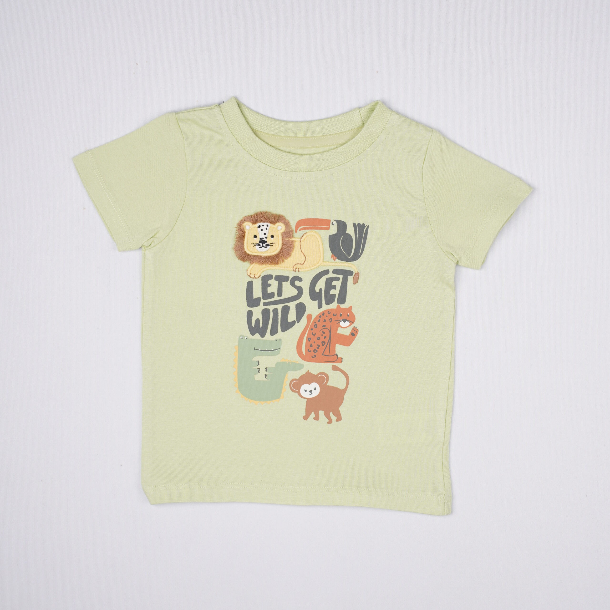 MiniKlub Baby Boys Green Safari Animal