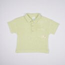 Mini Klub Boys Lime Green Textured Cotton Polo T-Shirt