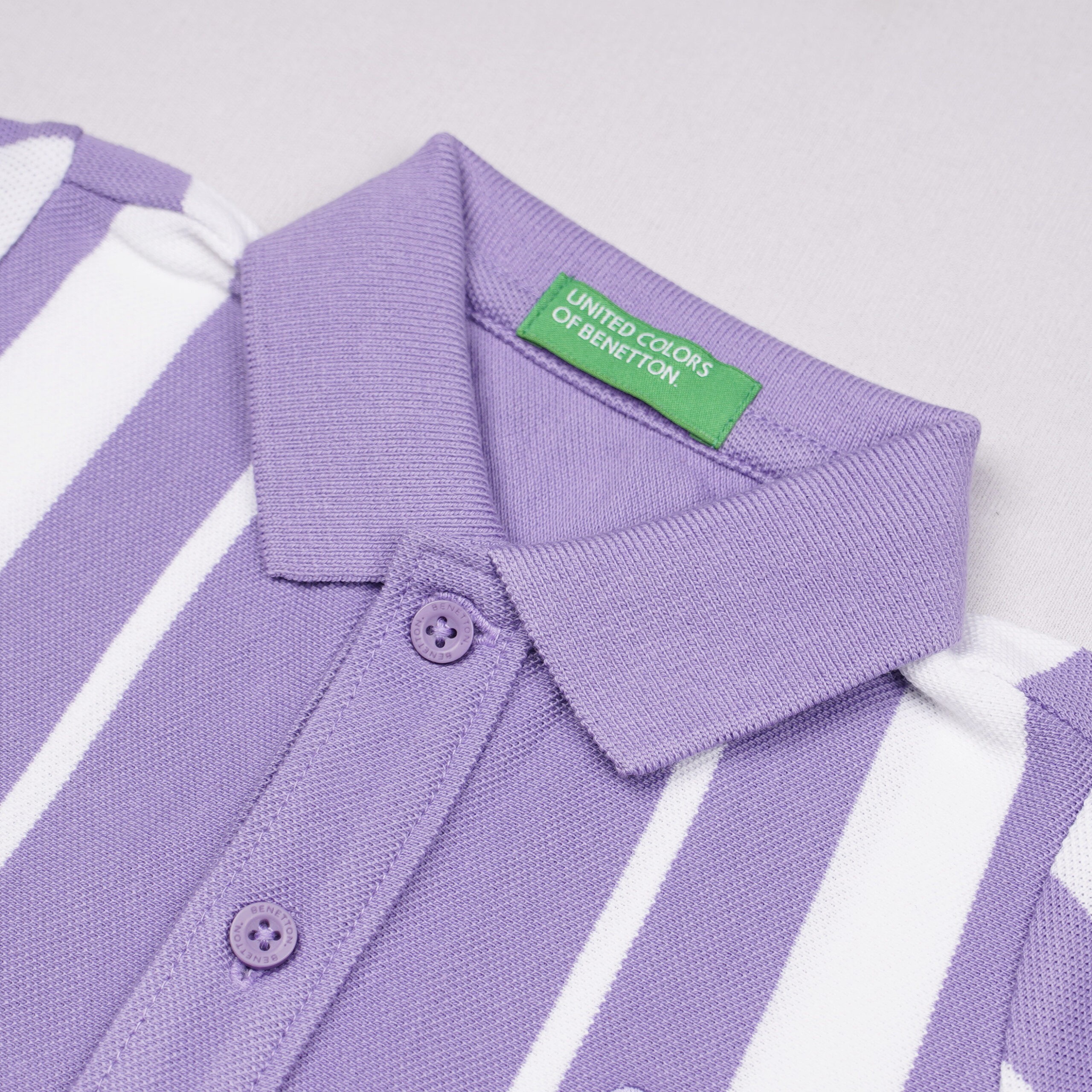 Boys Striped Polo T-Shirt