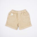 Little Kangaroos Baby Boys Khaki Elasticated Cotton Shorts