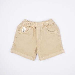 Little Kangaroos Baby Boys Khaki Elasticated Cotton Shorts