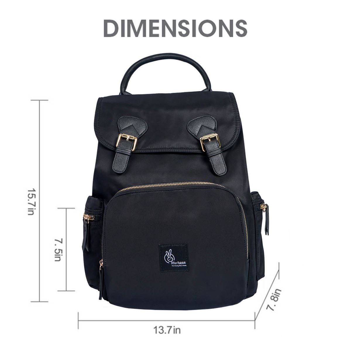 R For Rabbit Caramello Bliss Daiper Bag (Black)
