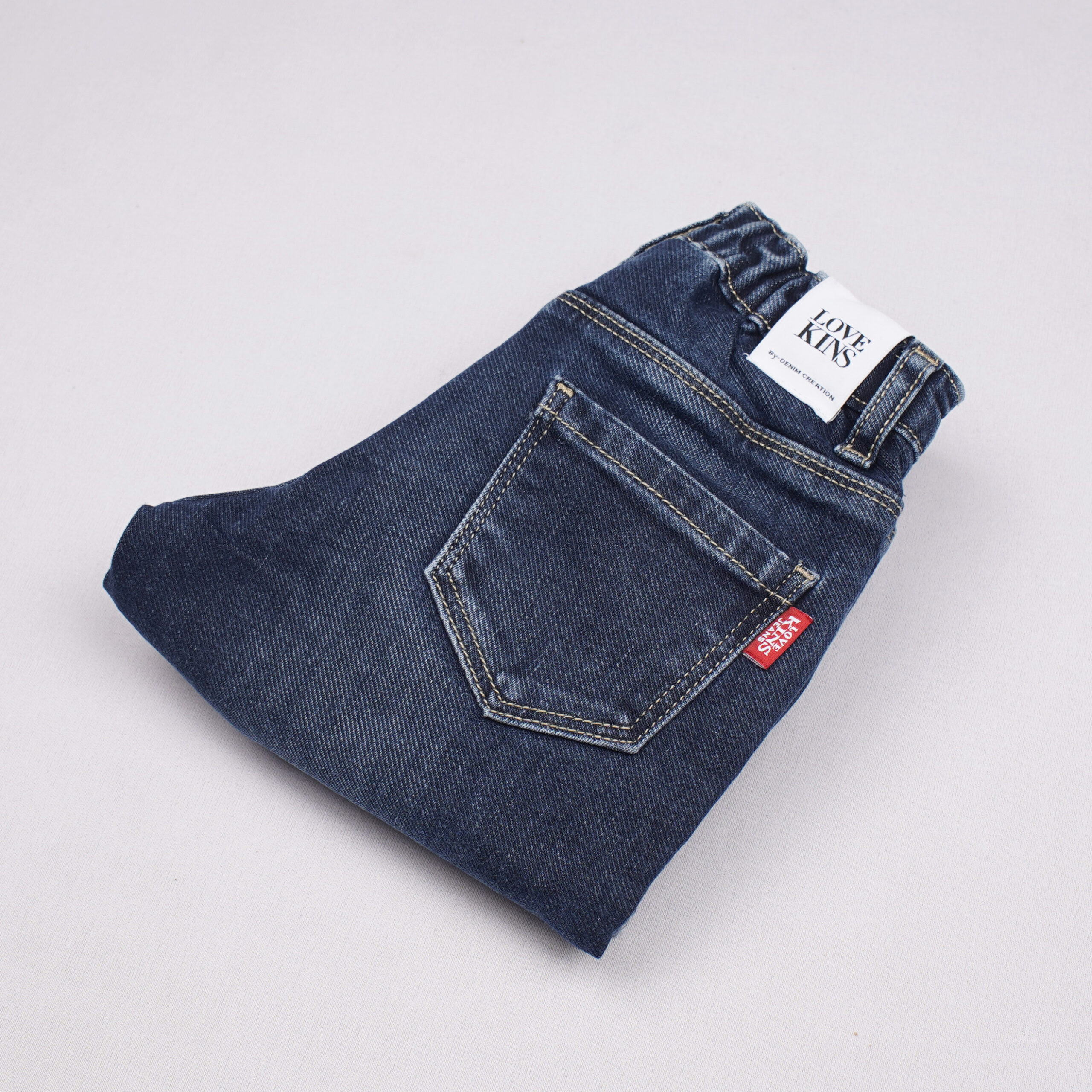 Lovekins High-Rise Fringed Cargo Denim Jeans for Kids