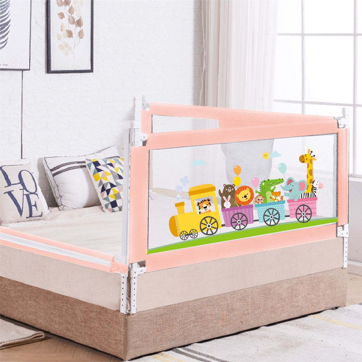 R For Rabbit Safari Bed Rail (Pink)