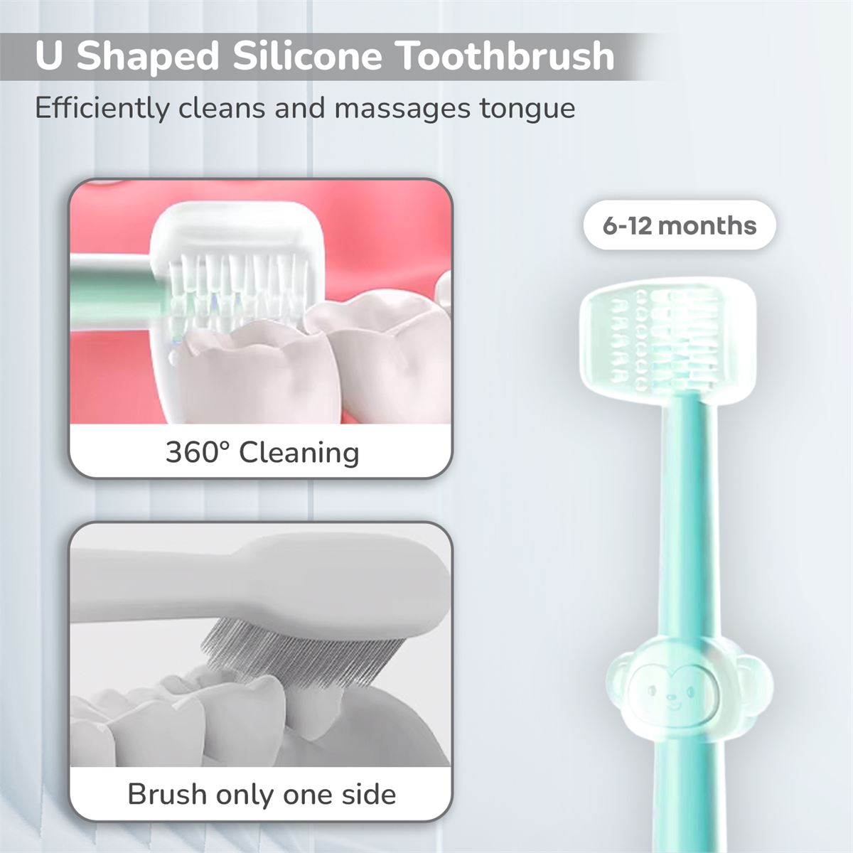 R For Rabbit Tiny Smiles Pixie Kids Tooth Brush - Lake Blue