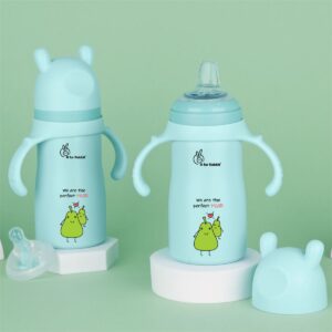 R for Rabbit Stainless Steel Sipper & Feeding Bottle (Light Blue)