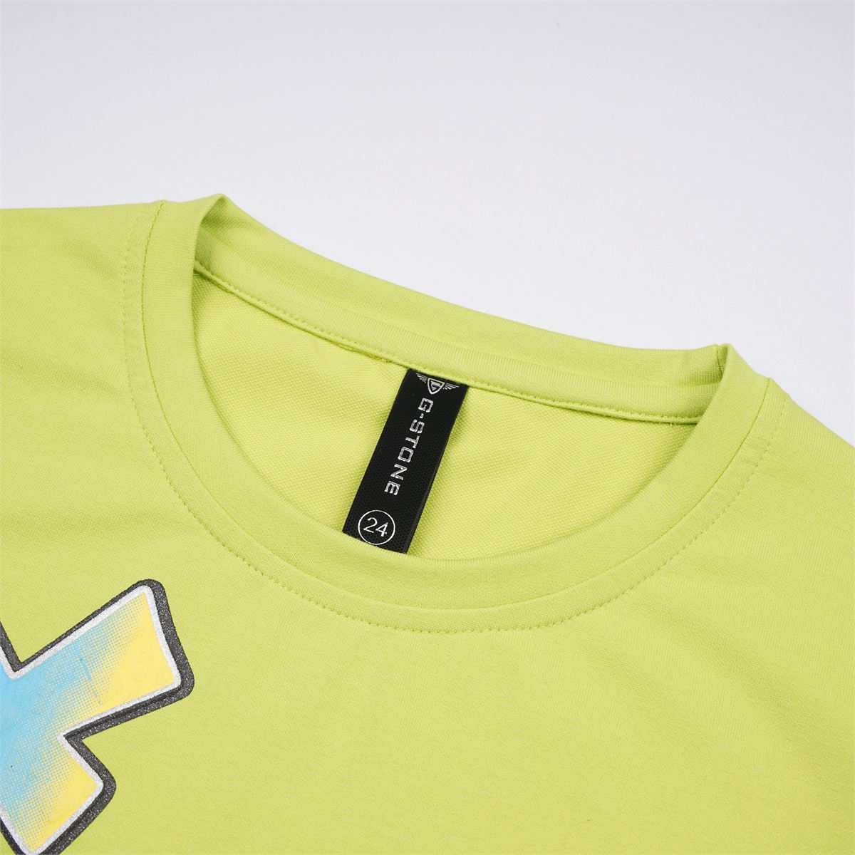 G-STONE Lime Green Crew-Neck T-Shirt