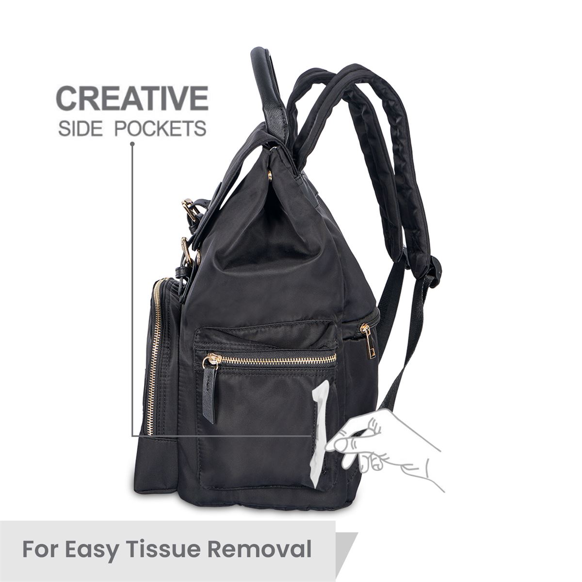 R For Rabbit Caramello Bliss Daiper Bag (Black)