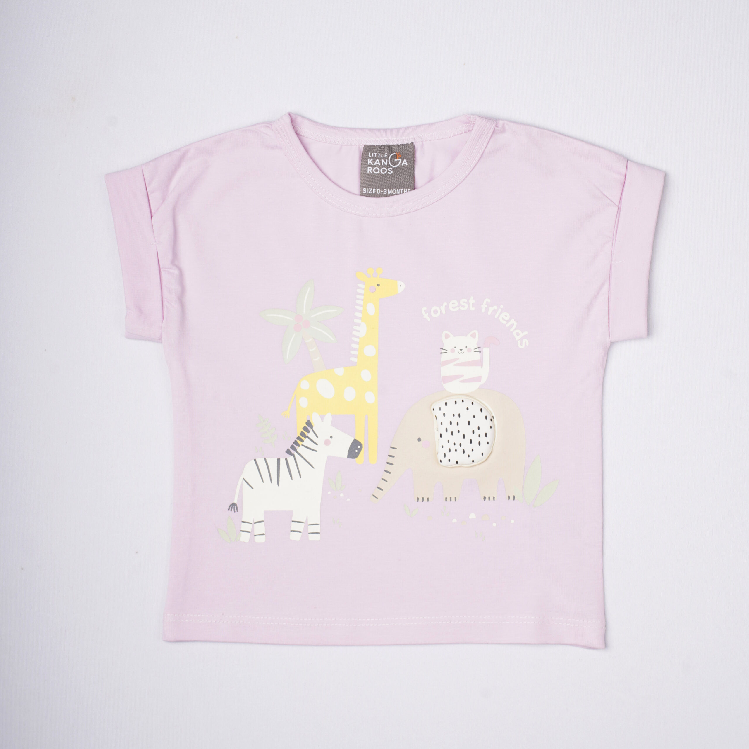 Little Kangaroos Light Pink Baby T-Shirt