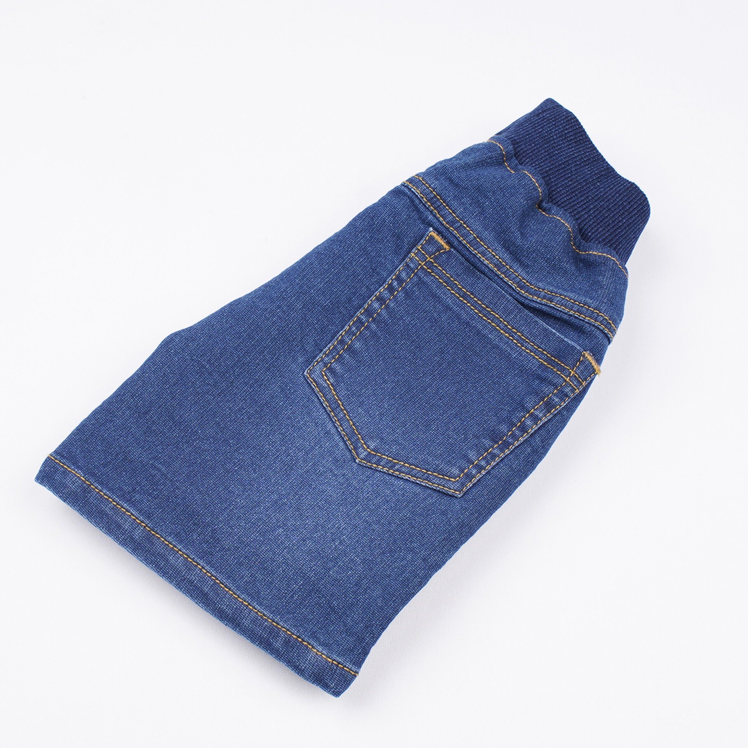 Little Kangaroos Baby Boys Dark Blue Dinosaur Patch Denim Shorts