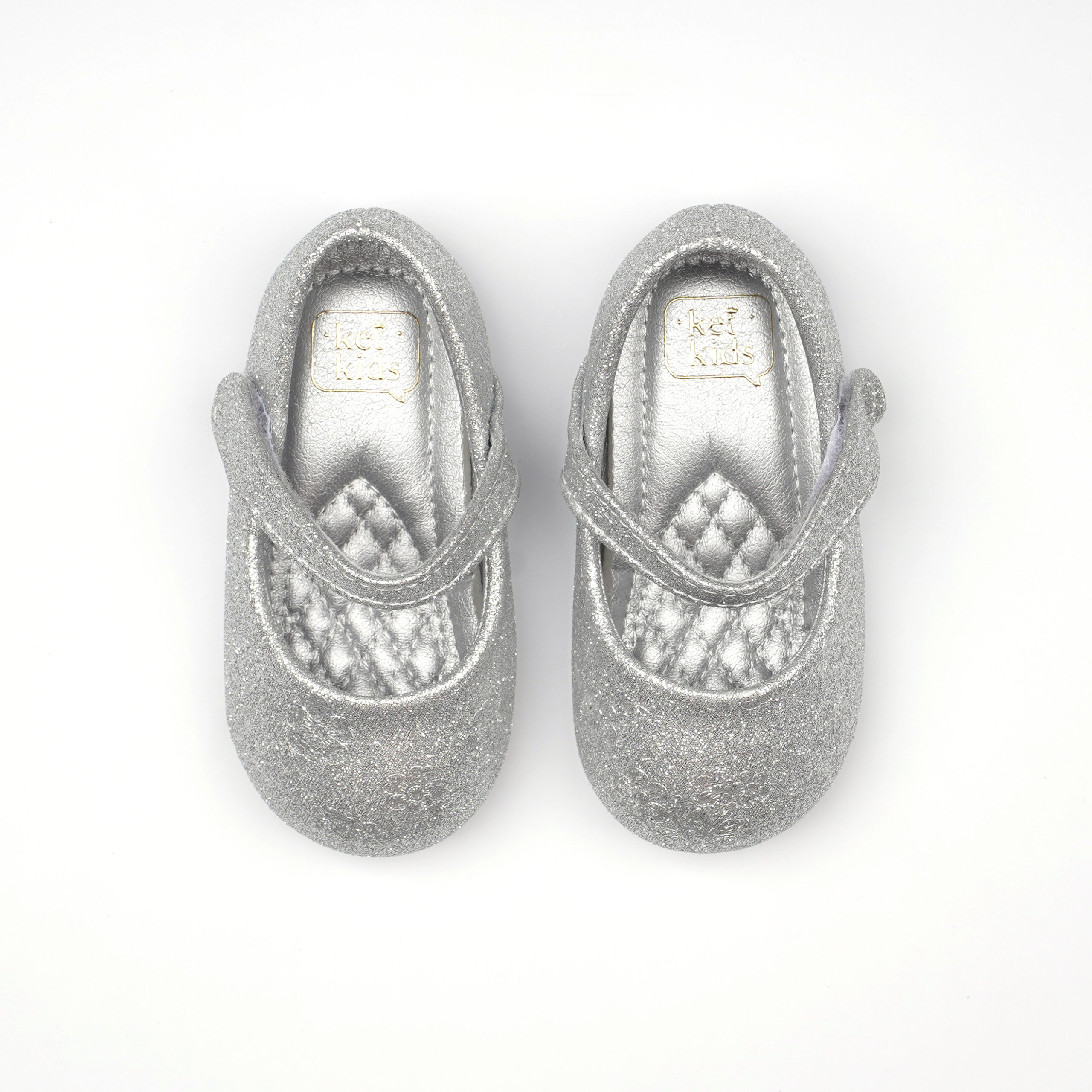 Ketimport Baby Girl Glitter Silver Mary