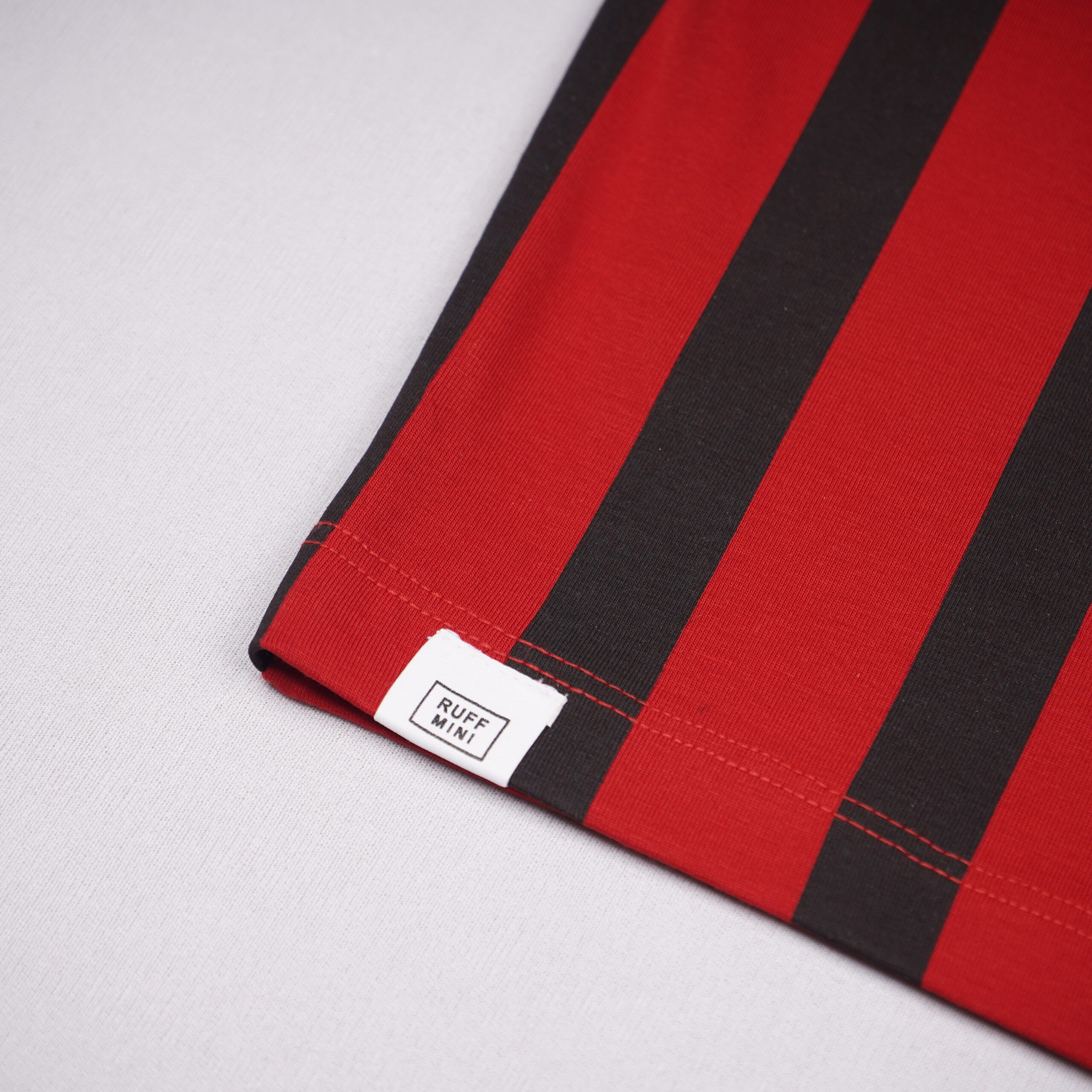 RUFF ATHLETIC Boys Red & Black Striped