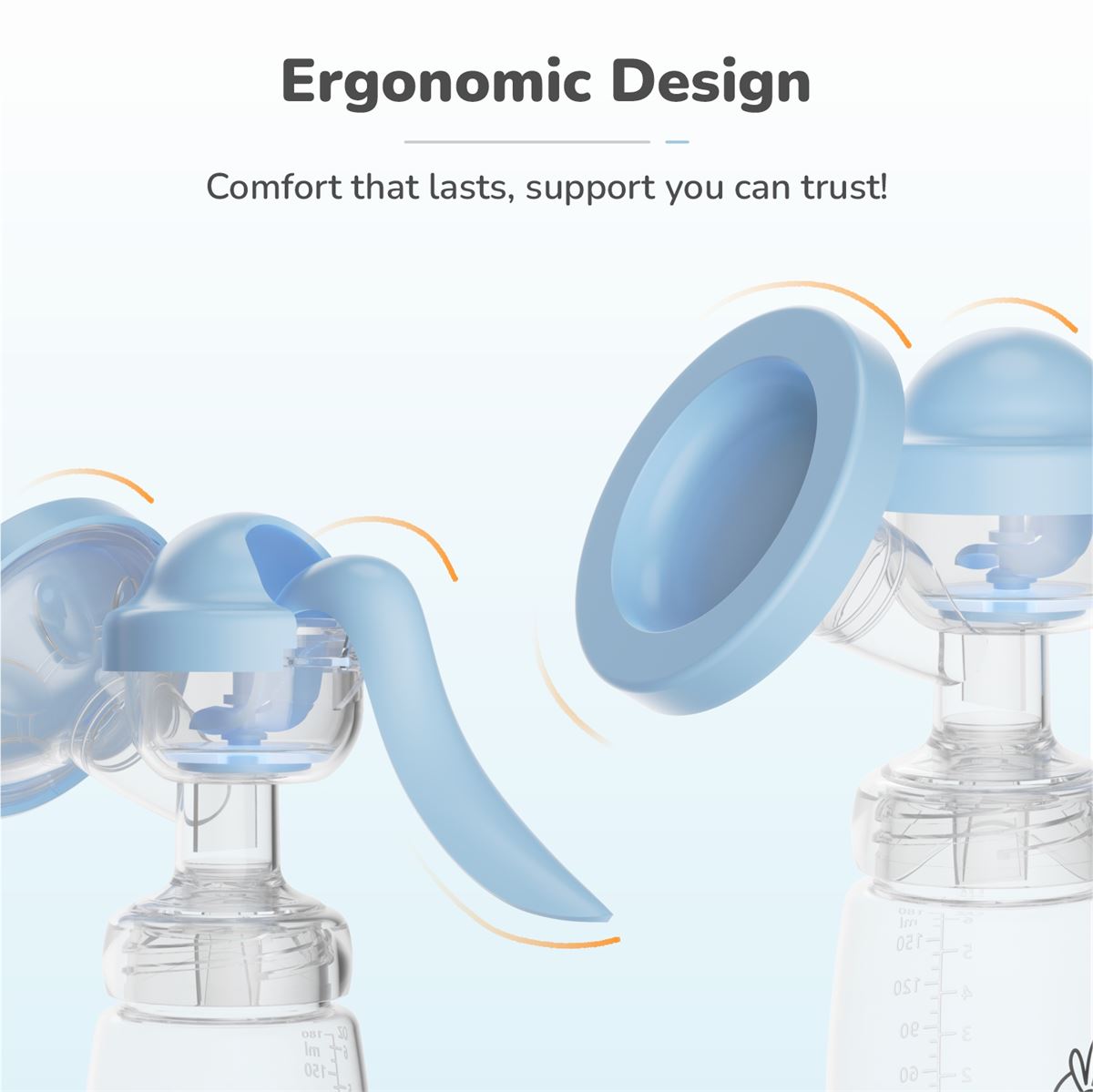 R for Rabbit Manual Breast Pump (Sky Blue)