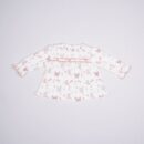 Baby Girls' Off-White Butterfly Print Long-Sleeve Top & Pant