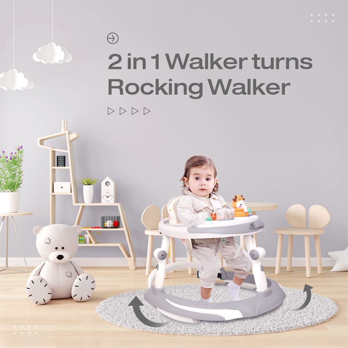 R for Rabbit Musical Baby Walker