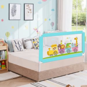 R for Rabbit Bed Rail (Cyan Blue)