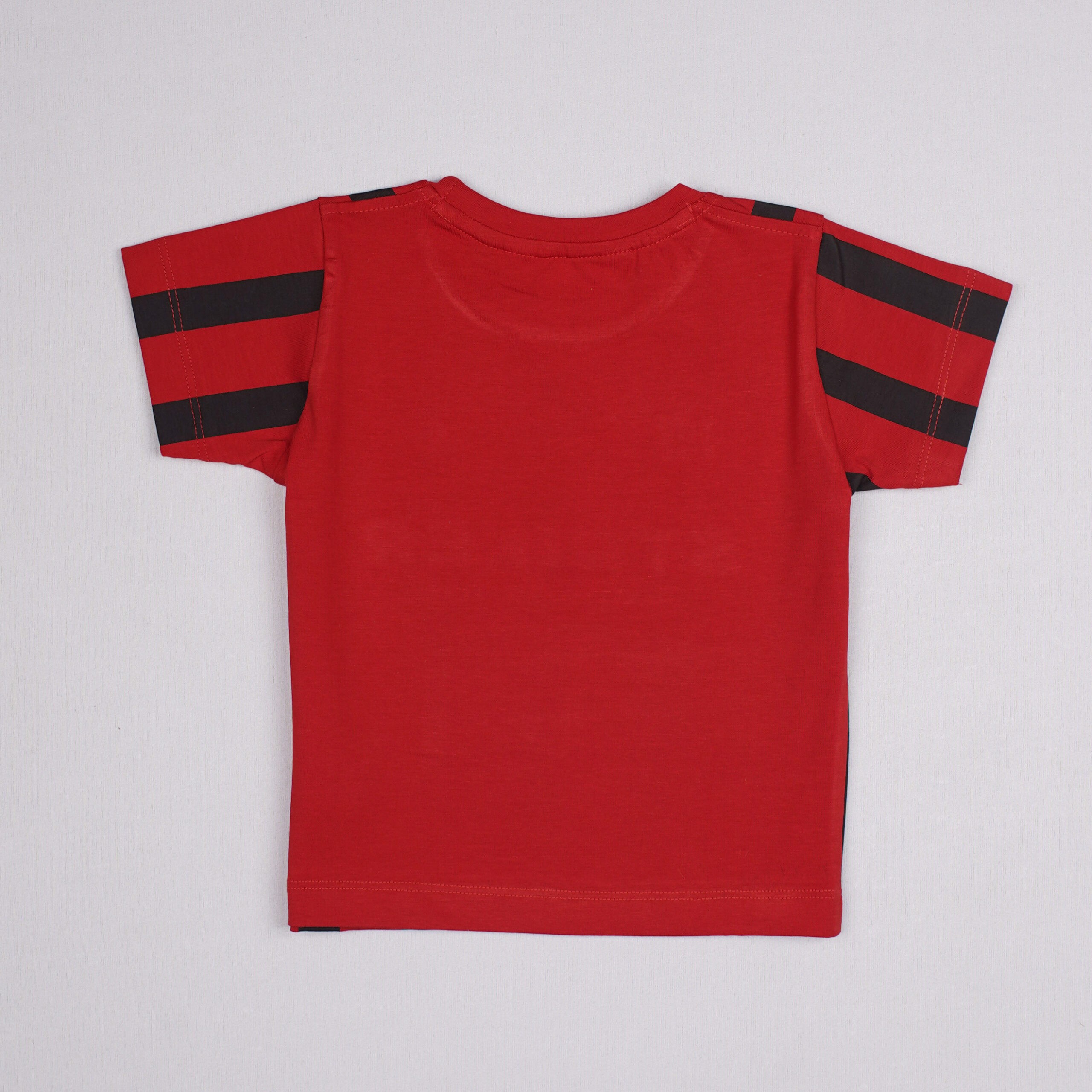 RUFF ATHLETIC Boys Red & Black Striped