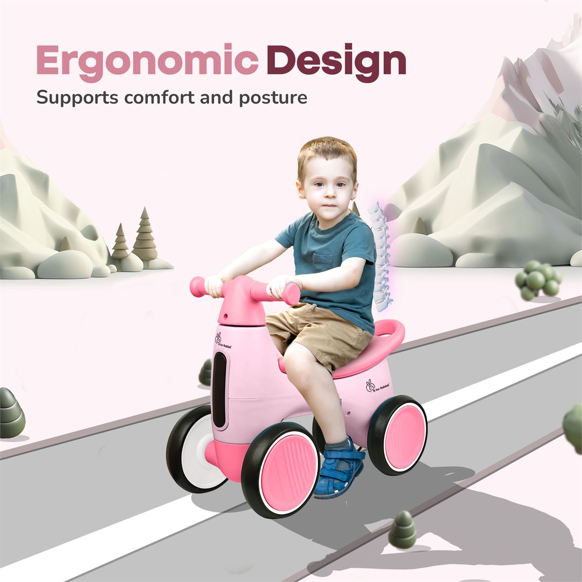 R For Rabbit Speedster Glider Rideon Car