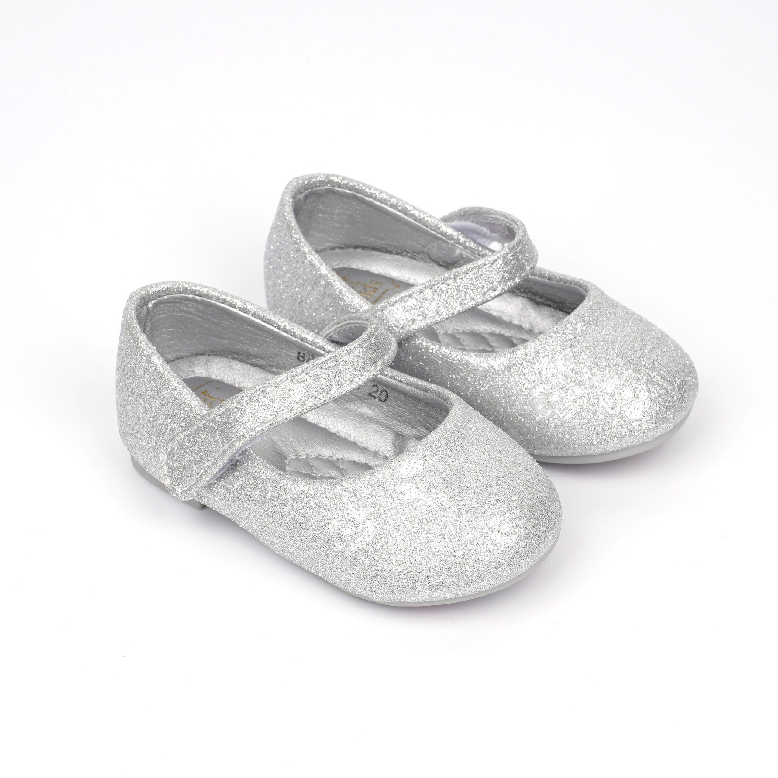 Ketimport Baby Girl Glitter Silver Mary