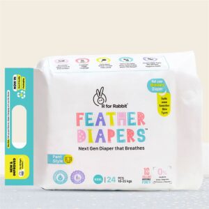 R For Rabbit Feather Diaper XXXL pack of 24
