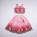 Baani Pink Peacock Embroidered Choli