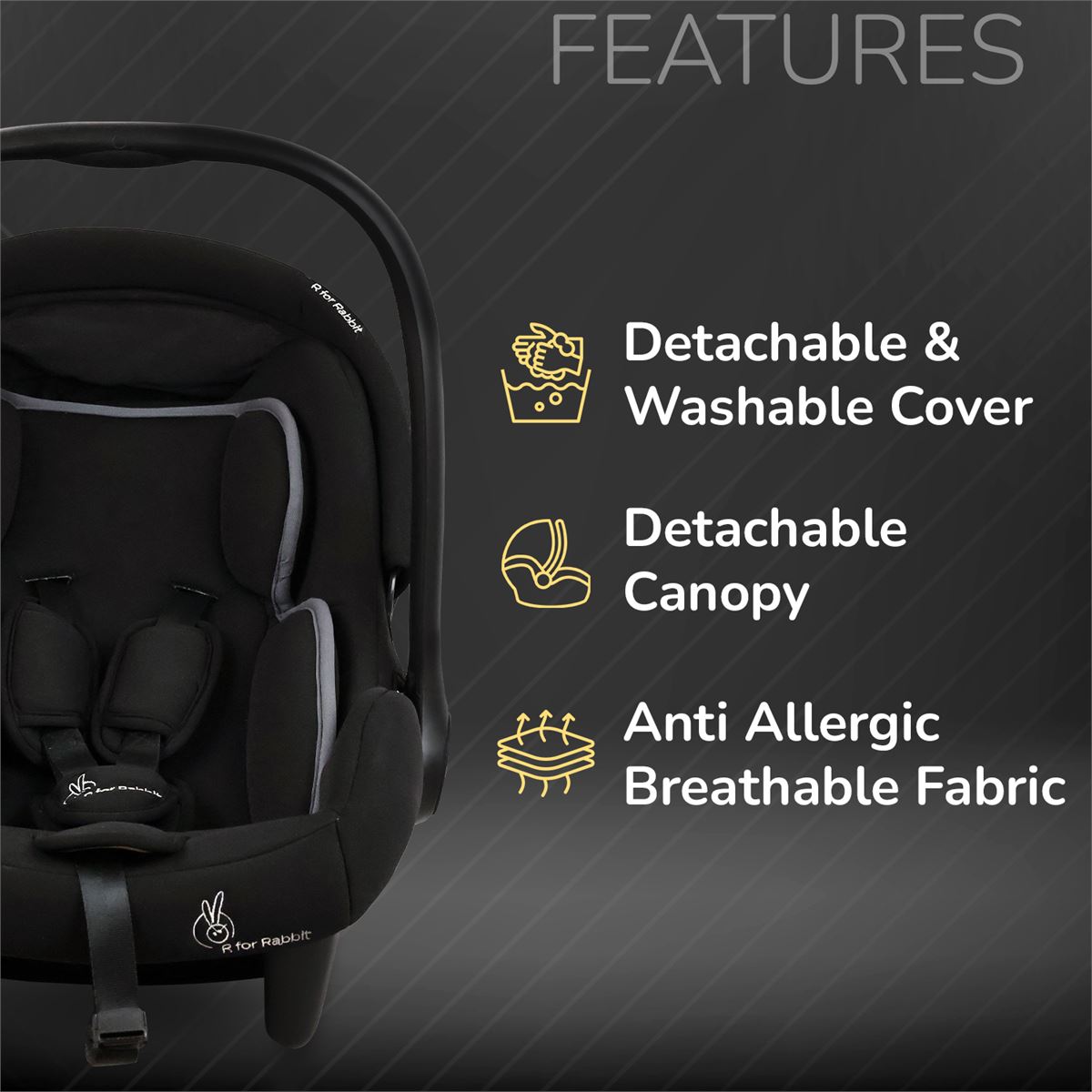 R for Rabbit Infant Car Seat & Carry Cot