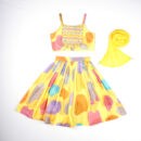 Vibali Sunshine Zigzag Choli with Beaded Tassels
