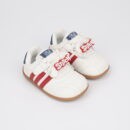 Urbantots Stitch' Sporty Casual Sneakers – Off-White & Red