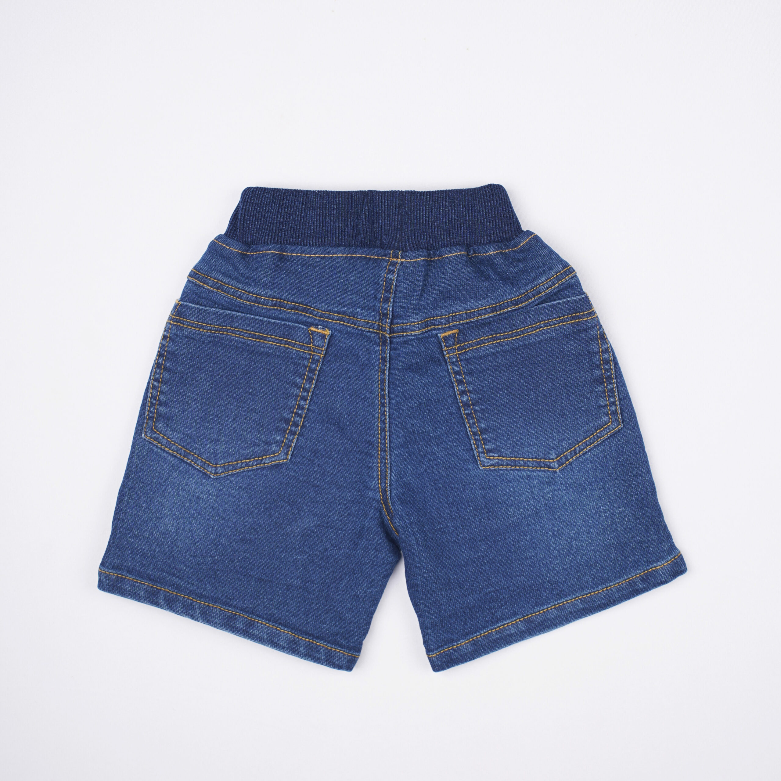 Little Kangaroos Baby Boys Dark Blue Dinosaur Patch Denim Shorts