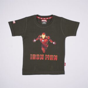 Marvel Boys' Olive Green Iron Man T-Shirt